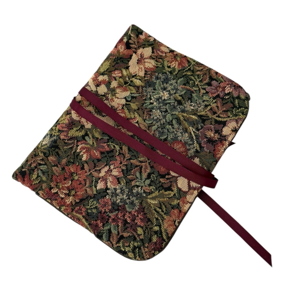 James Avery Vintage 90’s Floral Tapestry Jewelry Folded Case